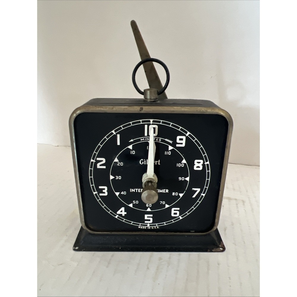 Vintage Gilbert Interval Timer Alarm Clock Photo Darkroom USA TESTED + WORKING